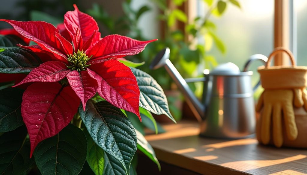 erfahren sie, wie sie ihren weihnachtsstern richtig pflegen, um ihn das ganze weihnachtsfest über gesund und schön zu erhalten. praktische tipps zur gieß- und lichtpflege inklusive.