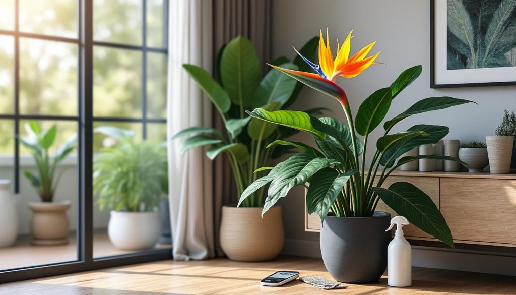 erfahren sie alles über die pflege und den idealen standort der exotischen zimmerpflanze strelitzie, um ein gesundes und schönes wachstum zu fördern.